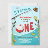 Ofish-al Fishing Invitation Anniversaire Le grand (Devant)