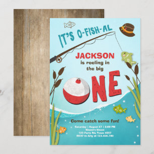 Ofish-al Fishing Invitation Anniversaire Le grand
