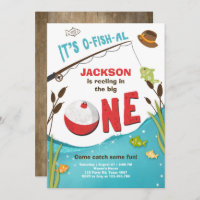 Ofish-al Fishing Invitation Anniversaire Le grand