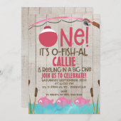 Ofish One Girls Anniversaire Invitation (Devant / Derrière)