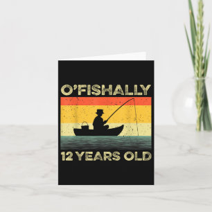 Ofishally 12 Jaar Oud Shirt 12e Verjaardag Vintage Kaart