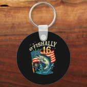 O'fishally 16 Years Old Fishing 16th Birthday Boys Sleutelhanger (Voorkant)