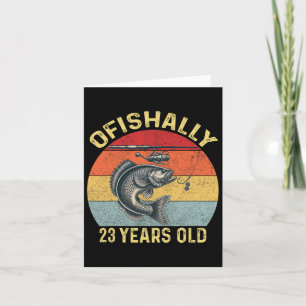 Ofishally 23 Jaar Oud Grappige 23e Verjaardag Viss Kaart