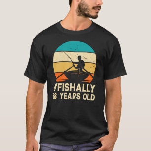 O'fishally 38 jaar oude grappige retro t-shirt