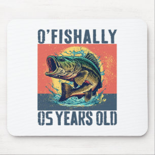 Ofishally 5 jaar oud visserij visser 5e verjaardag muismat