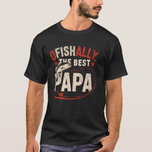 Ofishally De Beste Papa Opa Visser Bass Vis T-shirt