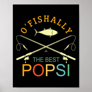 Ofishally De Beste Popsi Vintage Visser Opa Poster