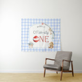 Ofishally One Birthday Personalized Banner  Wandkleed (In Situ (horizontaal))