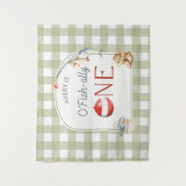 Ofishally One Birthday Personalized Banner  Wandkleed (Voorkant)