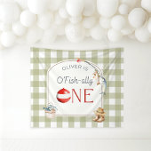 Ofishally One Birthday Personalized Banner Wandkleed