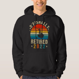Ofishally Retired 2022 Fishing Retro Retiération D Hoodie