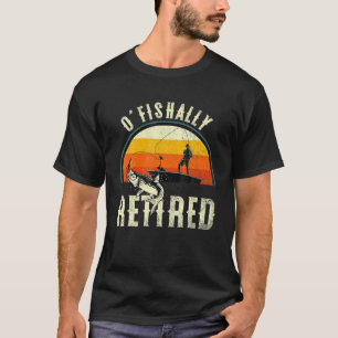 Ofishally Retired 2022 Fishing Retro Retiération D T-shirt