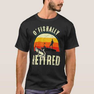 Ofishally Retired 2022 Fishing Retro Retiération D T-shirt