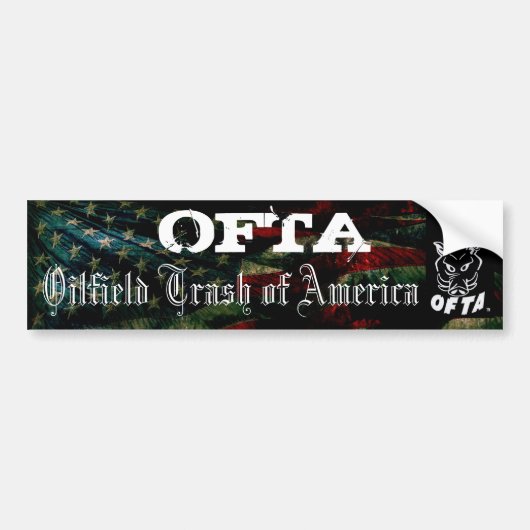 OFTA Bumpersticker 2 (Voorkant)