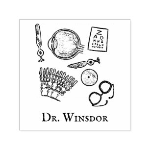Oftalmologie Schetsen Zelfinktende Stempel