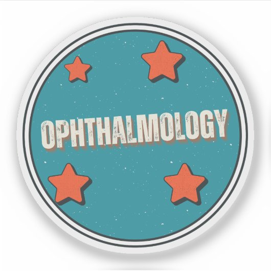 Oftalmologie Sticker (Voorkant)