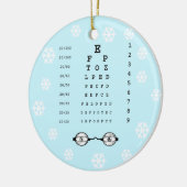 Oftalmoloog, Eye Specialist kerstversiering Keramisch Ornament (Links)