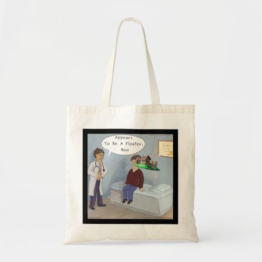 Oftalmoloog vindt een parade oogvloertas tote bag (Voorkant)