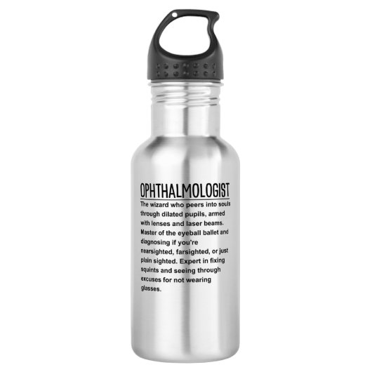 Oftalmoloog Waterfles (Voorkant)