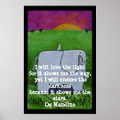 Og Mandino Quote - POSTER (Voorkant)