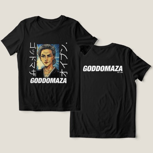 OG MOMOKO KLEUR VOORKANT UITZICHT Tri-Blend SHIRT (Ontwerp Voorkant & Achterkant)