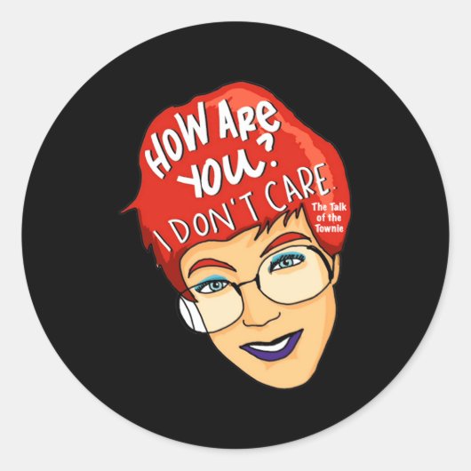 Og Pammy  Ronde Sticker (Voorkant)