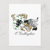 O'Gallagher Family Crest Briefkaart (Voorkant)