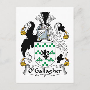 O'Gallagher Family Crest Briefkaart