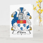 O'Gara Family Crest Kaart (Gele Bloem)
