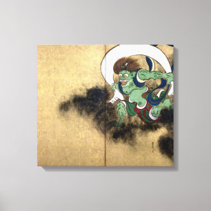 Ogata Kōrin Wind God Canvas Afdruk