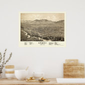 Ogden, UT Panorama - 1875 Poster (Keuken)