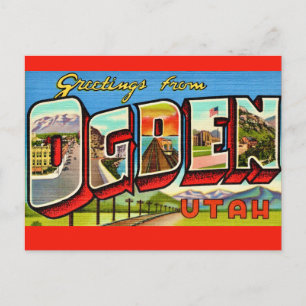 Ogden Utah Retro Ansichtkaart Briefkaart
