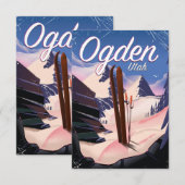 Ogden, Utah skiposter (Voorkant / Achterkant)