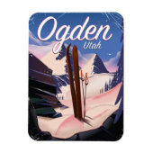 Ogden, Utah-skiposter Magneet (Verticaal)