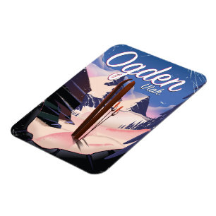Ogden, Utah-skiposter Magneet
