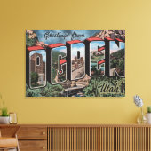 Ogden, UtahLarge Letter ScenesOgden, UT 2 Canvas Afdruk (Insitu (Woonkamer))