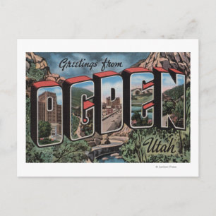 Ogden, UtahLarge Letter ScenesOgden, UT Briefkaart