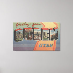 Ogden, UtahLarge Letter ScenesOgden, UT Canvas Afdruk