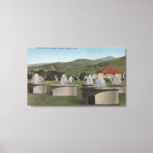 Ogden, UtahView of Artesian ParkOgden, Utah Canvas Afdruk (Voorkant)