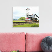 Ogdensburg Harbor Lighthouse, NY Wrapped Canvas Afdruk (Insitu (Woonkamer))