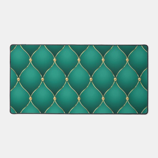 Ogee Gold Diamond Tufted Emerald Green (Recto)