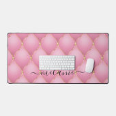 Ogee Gold Diamond Tufted Light Rose Nom personnali (Clavier et souris)