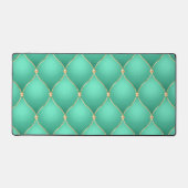 Ogee Gold Diamond Tufted Turquoise (Recto)