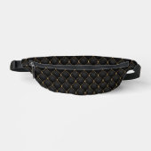 Ogee Gold Diamonds Tufted Black Fanny Pack (Recto)