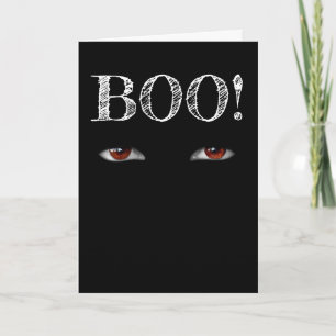 Ogen & "BOO" Halloween Wenskaart Kaart