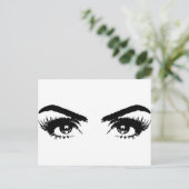 Ogen, Eyebrows en Eyelashes Briefkaart (Staand voorkant)