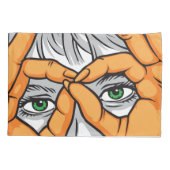 Ogen, handen en expressieve gezichten: Framing Bea Kussensloop (Achterkant)