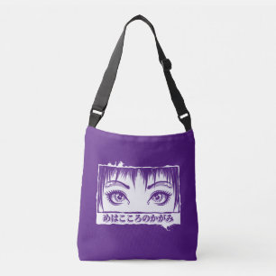 Ogen, het venster naar de soep, Manga-illustratie Crossbody Tas