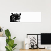 Ogen Jaguar Pop Kunst Poster (Thuiskantoor)