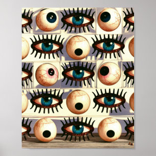 Ogen kijken recht door je Poster Print Wall Art